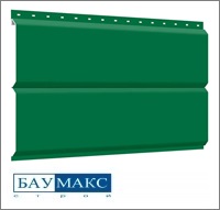 Сайдинг металлический БРУС Зеленая RAL 6029 ПЭ